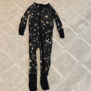 Little Sleepies Black and Gold Starry Kids Pajamas